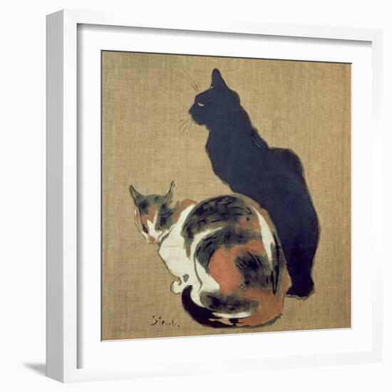 Two Cats, 1894-Théophile Alexandre Steinlen-Framed Giclee Print