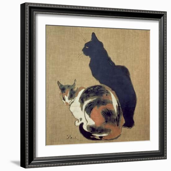 Two Cats, 1894-Théophile Alexandre Steinlen-Framed Giclee Print