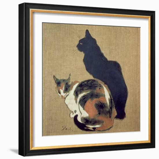 Two Cats, 1894-Théophile Alexandre Steinlen-Framed Giclee Print