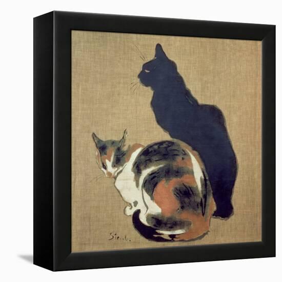 Two Cats, 1894-Théophile Alexandre Steinlen-Framed Premier Image Canvas