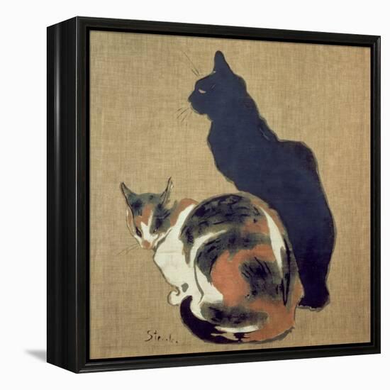 Two Cats, 1894-Théophile Alexandre Steinlen-Framed Premier Image Canvas