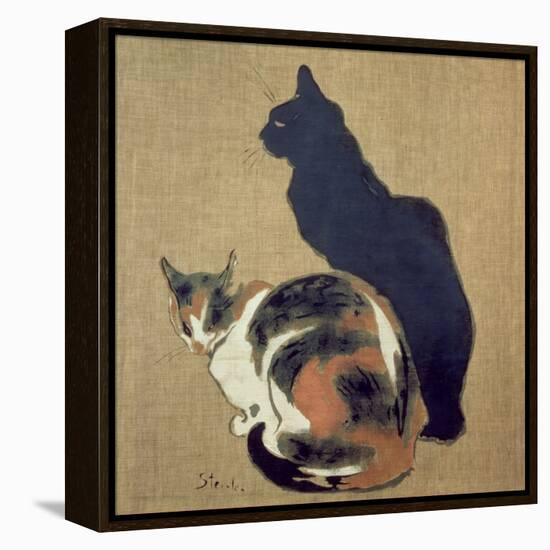 Two Cats, 1894-Théophile Alexandre Steinlen-Framed Premier Image Canvas