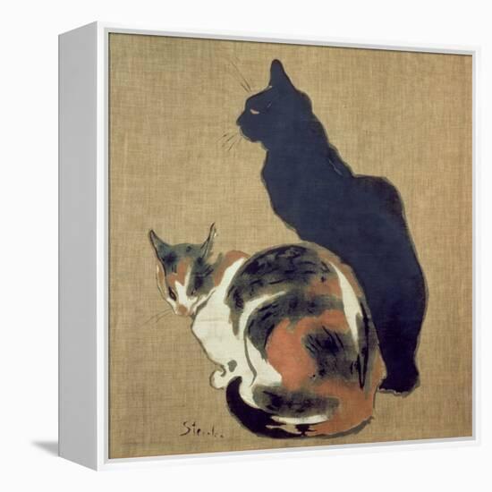 Two Cats, 1894-Théophile Alexandre Steinlen-Framed Premier Image Canvas