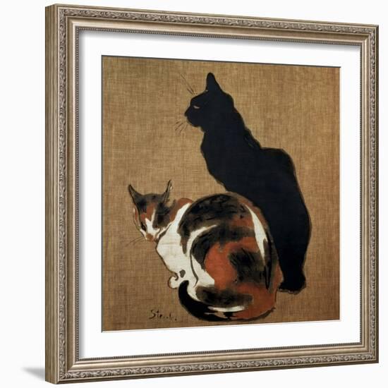 Two Cats, 1894-Theophile Alexandre Steinlen-Framed Giclee Print