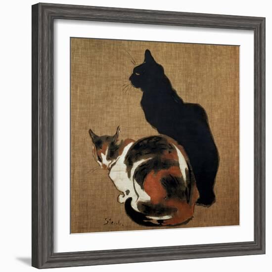 Two Cats, 1894-Theophile Alexandre Steinlen-Framed Giclee Print