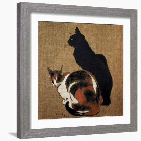 Two Cats, 1894-Theophile Alexandre Steinlen-Framed Giclee Print