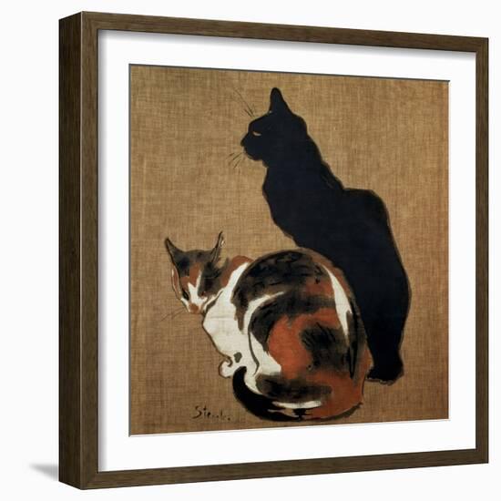 Two Cats, 1894-Theophile Alexandre Steinlen-Framed Giclee Print