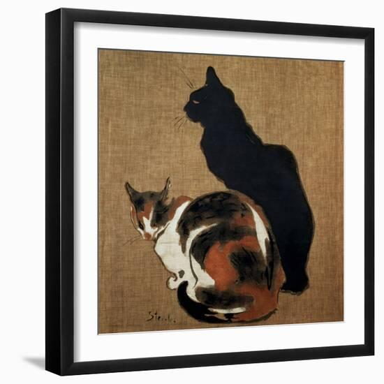 Two Cats, 1894-Theophile Alexandre Steinlen-Framed Giclee Print