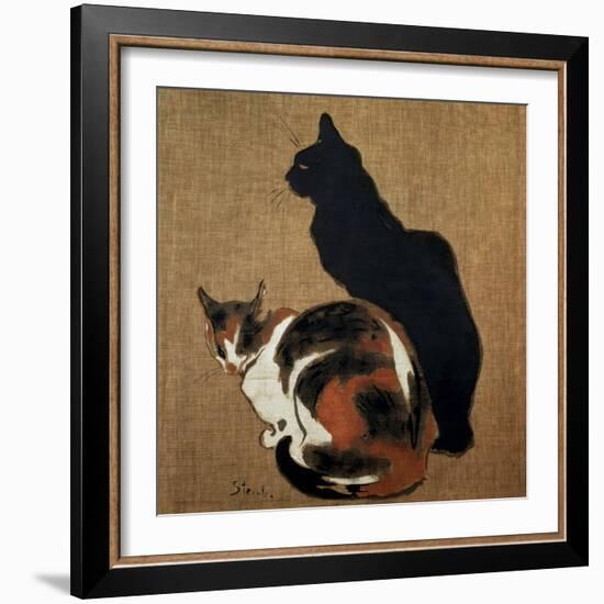 Two Cats, 1894-Theophile Alexandre Steinlen-Framed Giclee Print