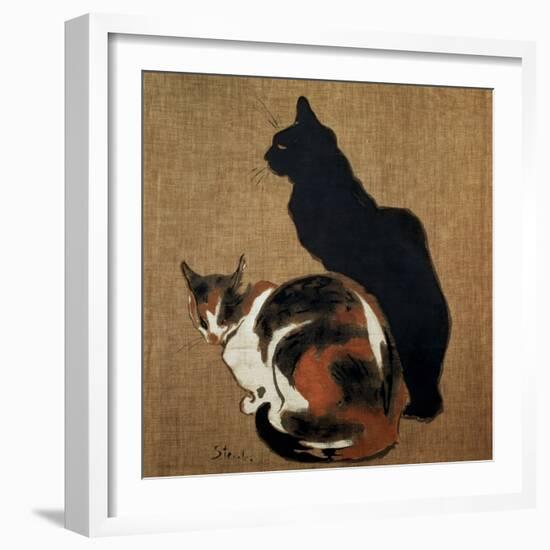 Two Cats, 1894-Theophile Alexandre Steinlen-Framed Giclee Print