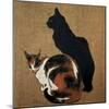 Two Cats, 1894-Theophile Alexandre Steinlen-Mounted Giclee Print