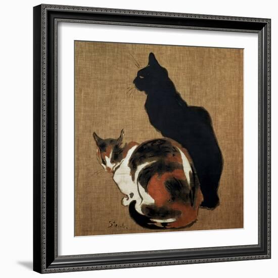 Two Cats, 1894-Theophile Alexandre Steinlen-Framed Giclee Print