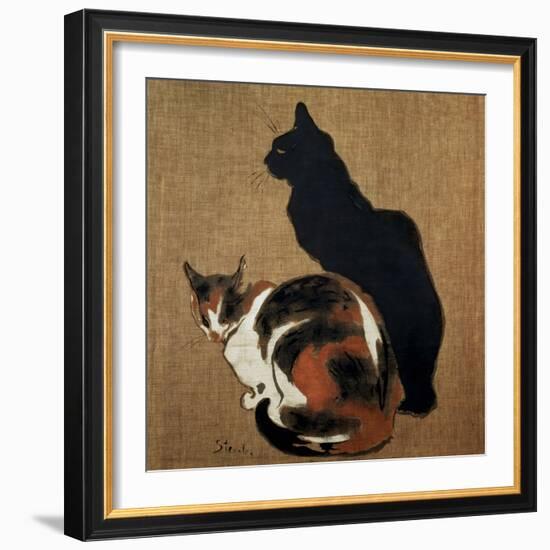 Two Cats, 1894-Theophile Alexandre Steinlen-Framed Giclee Print