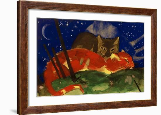 Two Cats 1913-Franz Marc-Framed Giclee Print