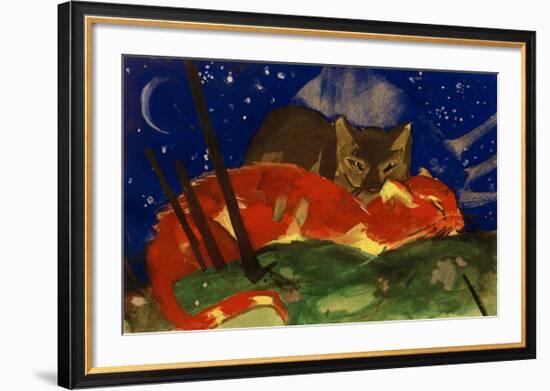 Two Cats 1913-Franz Marc-Framed Giclee Print