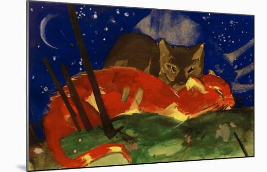 Two Cats 1913-Franz Marc-Mounted Giclee Print