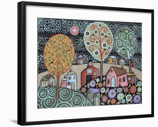Two Cats Village 1-Karla Gerard-Framed Giclee Print