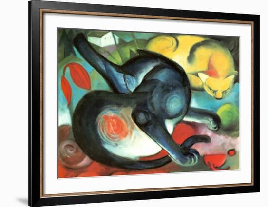 Two Cats-Franz Marc-Framed Art Print