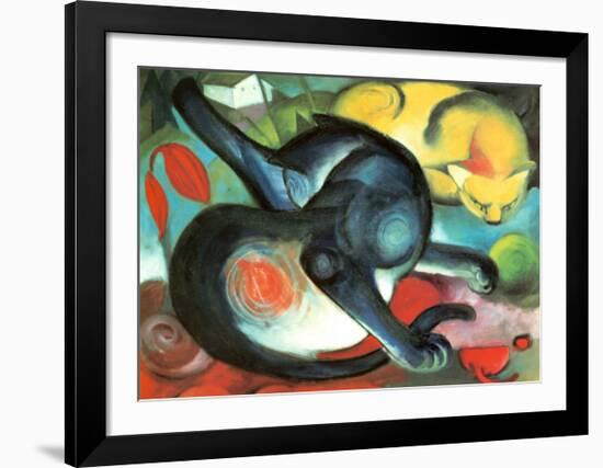 Two Cats-Franz Marc-Framed Art Print