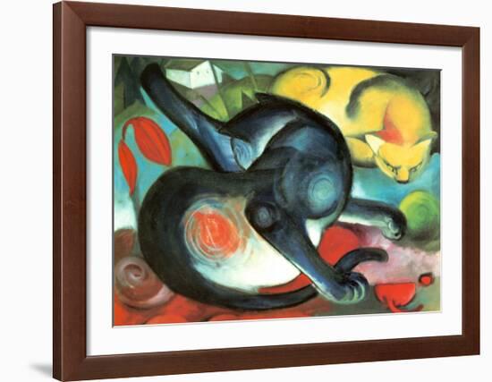 Two Cats-Franz Marc-Framed Art Print