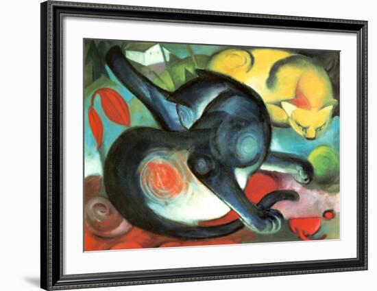 Two Cats-Franz Marc-Framed Art Print