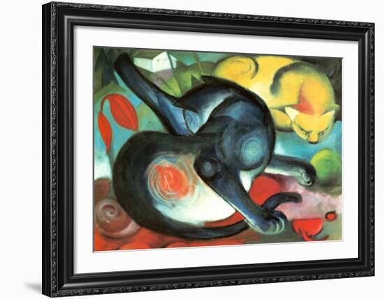 Two Cats-Franz Marc-Framed Art Print