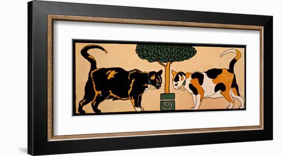 Two Cats-null-Framed Giclee Print