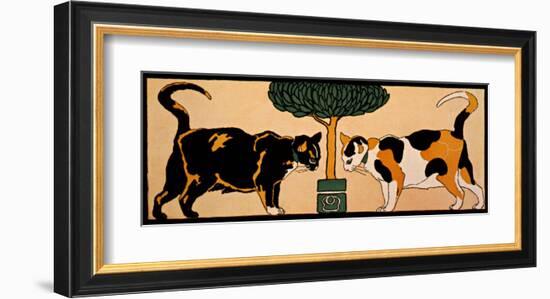 Two Cats-null-Framed Giclee Print