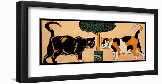 Two Cats-null-Framed Giclee Print