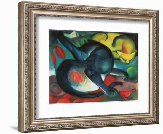 Two Cats-Franz Marc-Framed Art Print