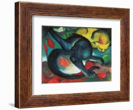 Two Cats-Franz Marc-Framed Art Print