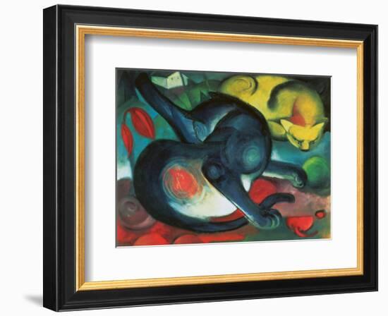 Two Cats-Franz Marc-Framed Art Print