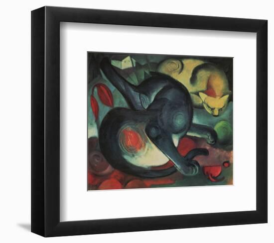 Two Cats-Franz Marc-Framed Art Print