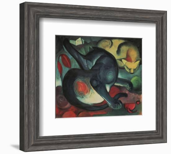 Two Cats-Franz Marc-Framed Art Print