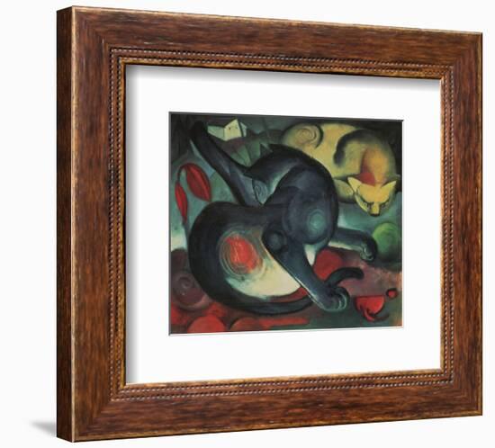 Two Cats-Franz Marc-Framed Art Print