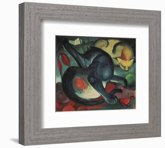 Two Cats-Franz Marc-Framed Art Print