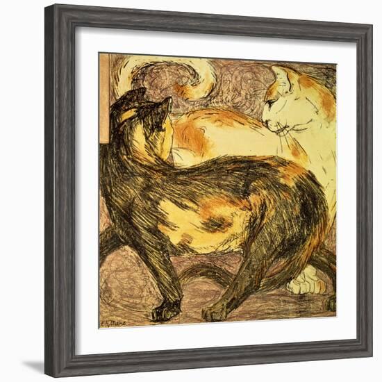 Two Cats-Franz Marc-Framed Giclee Print