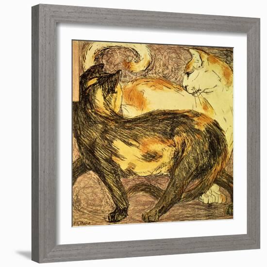 Two Cats-Franz Marc-Framed Giclee Print