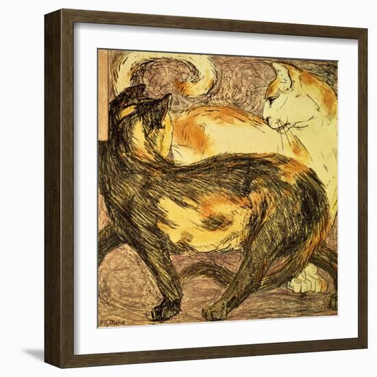 Two Cats-Franz Marc-Framed Giclee Print