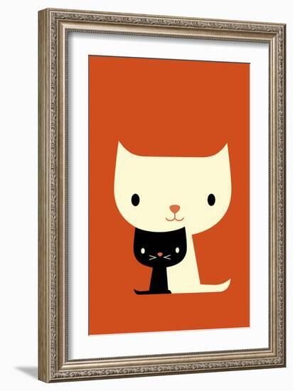 Two Cats-Dicky Bird-Framed Giclee Print