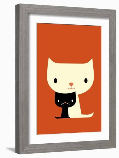 Two Cats-Dicky Bird-Framed Giclee Print