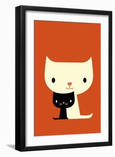 Two Cats-Dicky Bird-Framed Giclee Print