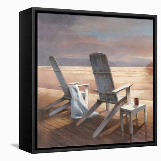 Two chairs at Sunset-TC Chiu-Framed Stretched Canvas