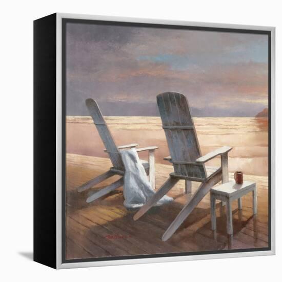 Two chairs at Sunset-TC Chiu-Framed Stretched Canvas