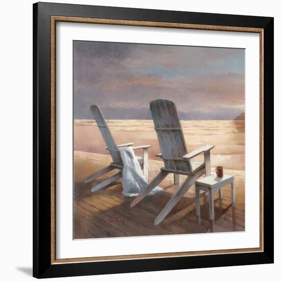 Two chairs at Sunset-TC Chiu-Framed Art Print