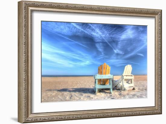 Two Chairs on the Beach-Robert Goldwitz-Framed Photographic Print