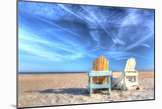 Two Chairs on the Beach-Robert Goldwitz-Mounted Photographic Print