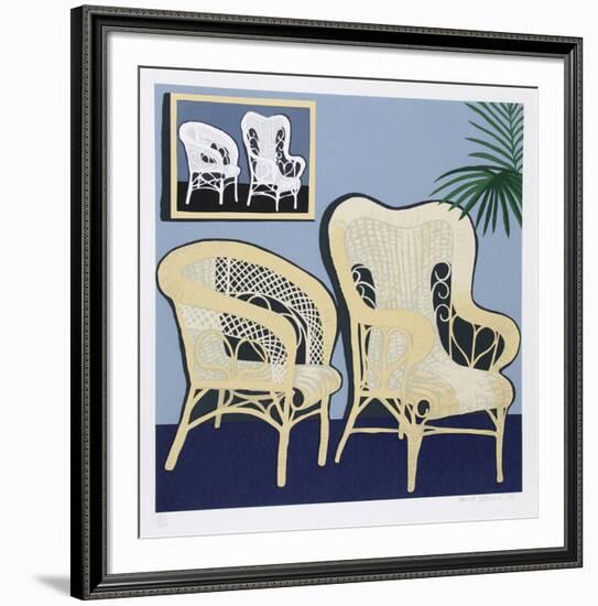 Two Chairs-Hunt Slonem-Framed Limited Edition