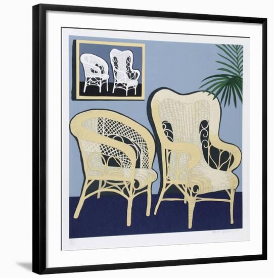 Two Chairs-Hunt Slonem-Framed Limited Edition