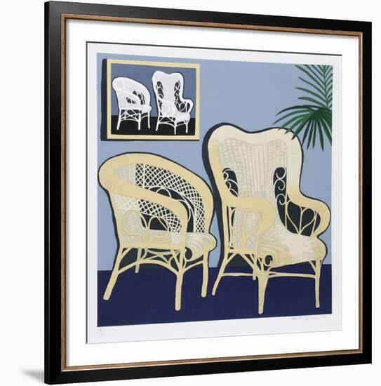 Two Chairs-Hunt Slonem-Framed Limited Edition